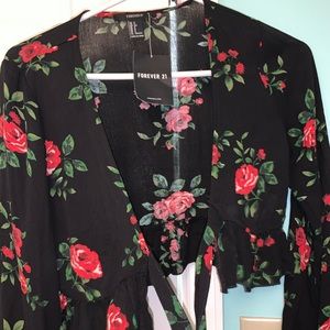 Forever 21 front tie top